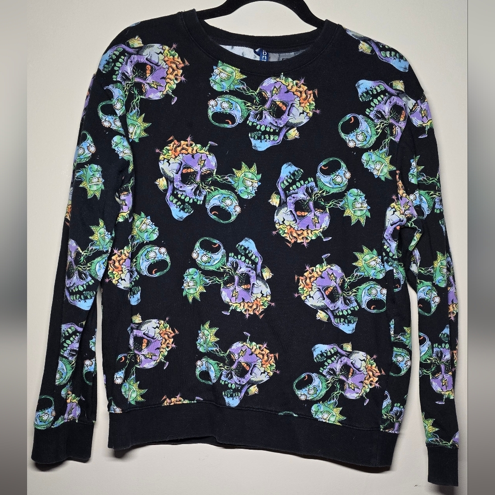 Black Rick And Morty Sweater